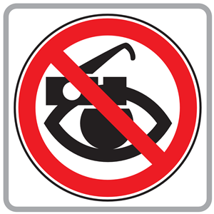 Glasses With Cameras Not Allowed