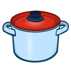 cooking pot - coloured