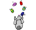 Bunny Juggling Eggs