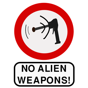 No alien weapons