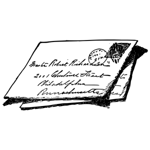 Enveloppes with stamps
