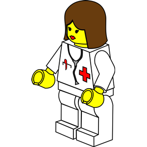 LEGO Town -- female doctor