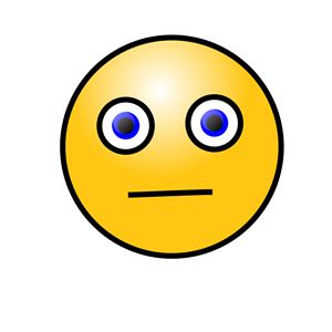 Emoticons: Worried face