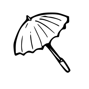 umbrella outline