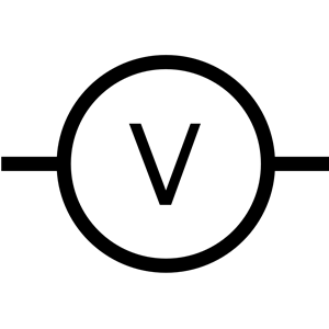 IEC Volt Meter Symbol