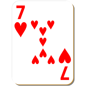 White deck: 7 of hearts