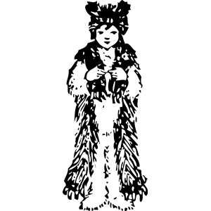 child in bear costume