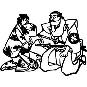 Samurai and Woman