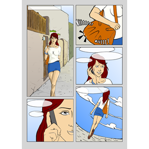 Woman Comic Strip clipart, cliparts of Woman Comic Strip free download