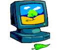Computer With Landscape