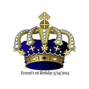 Birthday, Crown, Blue