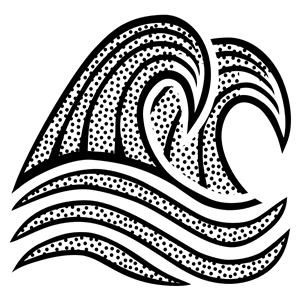 waves - lineart