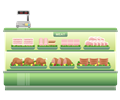Supermarket Meat Counter