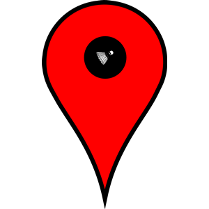 Map Pin Red Badminton