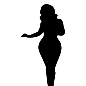 Full Figured Woman Silhouette