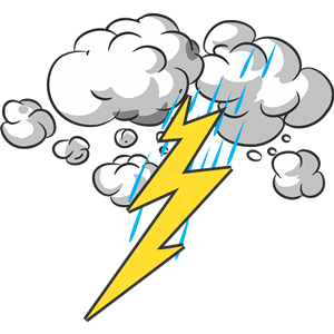 Thunder and Lightning clipart, cliparts of Thunder and Lightning free