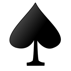 Card symbols: Spade