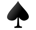 Card symbols: Spade