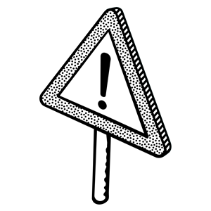 traffic sign - lineart