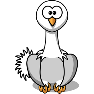 Cartoon ostrich clipart, cliparts of Cartoon ostrich free download (wmf