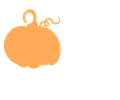 Light Orange Pumpkin Sihouette