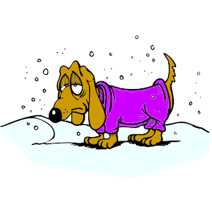 Dog in Snow clipart, cliparts of Dog in Snow free download (wmf, eps