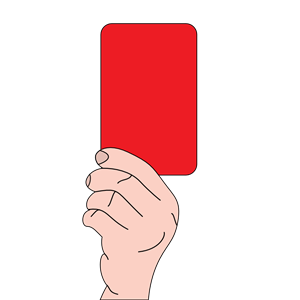Referee Showing Red Card
