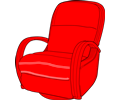 Lounge Chair Red