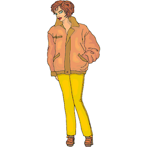 Woman in Pants Jacket