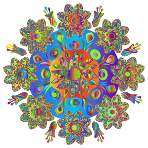Chromatic Floral Mandala