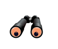 Binoculars with spying eyes