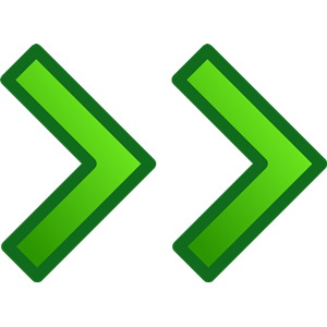 green double arrows set
