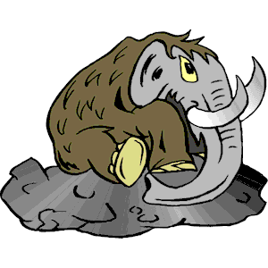 Mammoth in Tar Pit