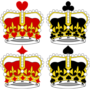 Stylized Crowns for Card Faces