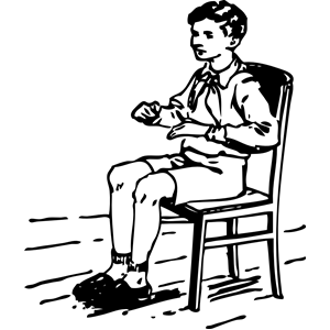 Boy Sitting in Chair