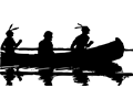 canoe silhouette