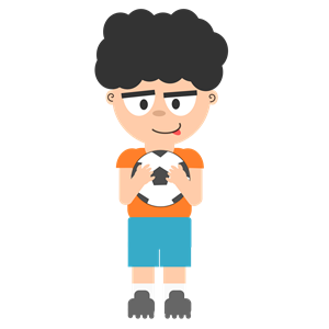Cartoon Soccer Boy