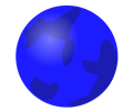 svg globe blue