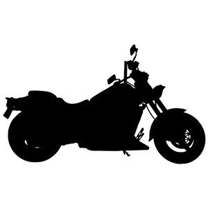 Heavy Duty Motorcycle Silhouette