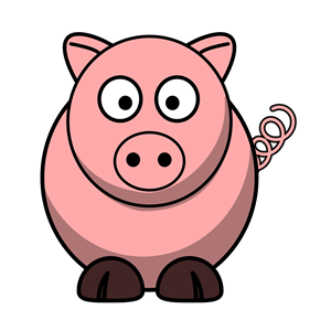 Pig-RoundCartoon