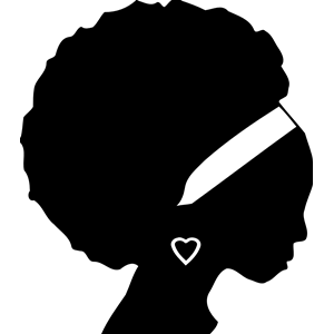 Woman's head silhouette 2