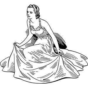 Lady in dress 3