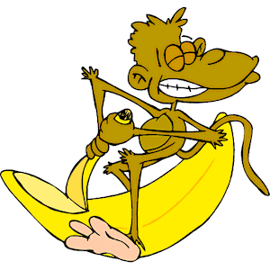 Monkey with Large Banana