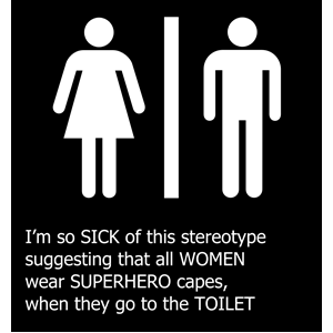 Bathroom Sign Stereotype