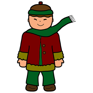 Boy In Winter Clothing
