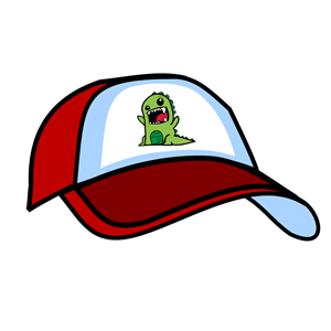 Dinosaur baseball cap