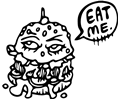 Eat This Burger (black and white)
