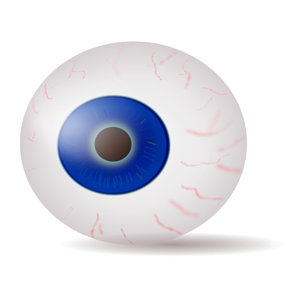 Eyeball blue realistic