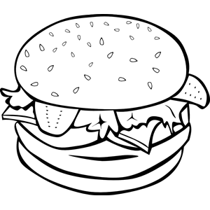 hamburger bw