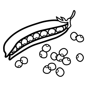 Peas Lineart